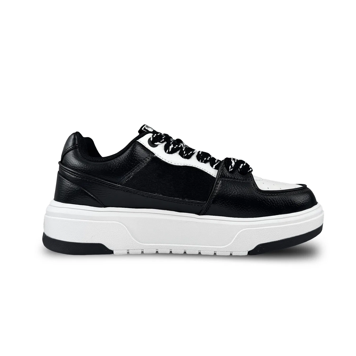 Детские скейтборд-кроссовки с принтом зебры Chunky Liner Skateboard Shoes, MLB, Black — фото 3