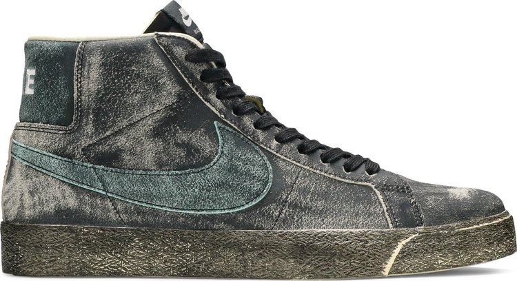 Кроссовки Nike Zoom Blazer Mid Premium SB 'Faded Black', черный - фото