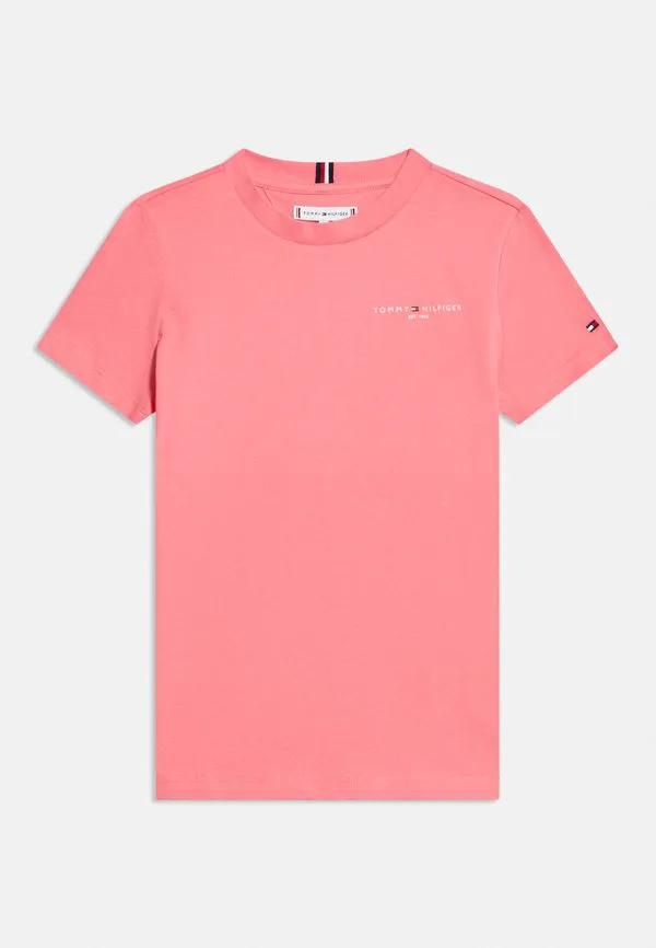 Футболка с логотипом, круглый вырез, базовая футболка Tommy Hilfiger, Tropical Blush — фото 3