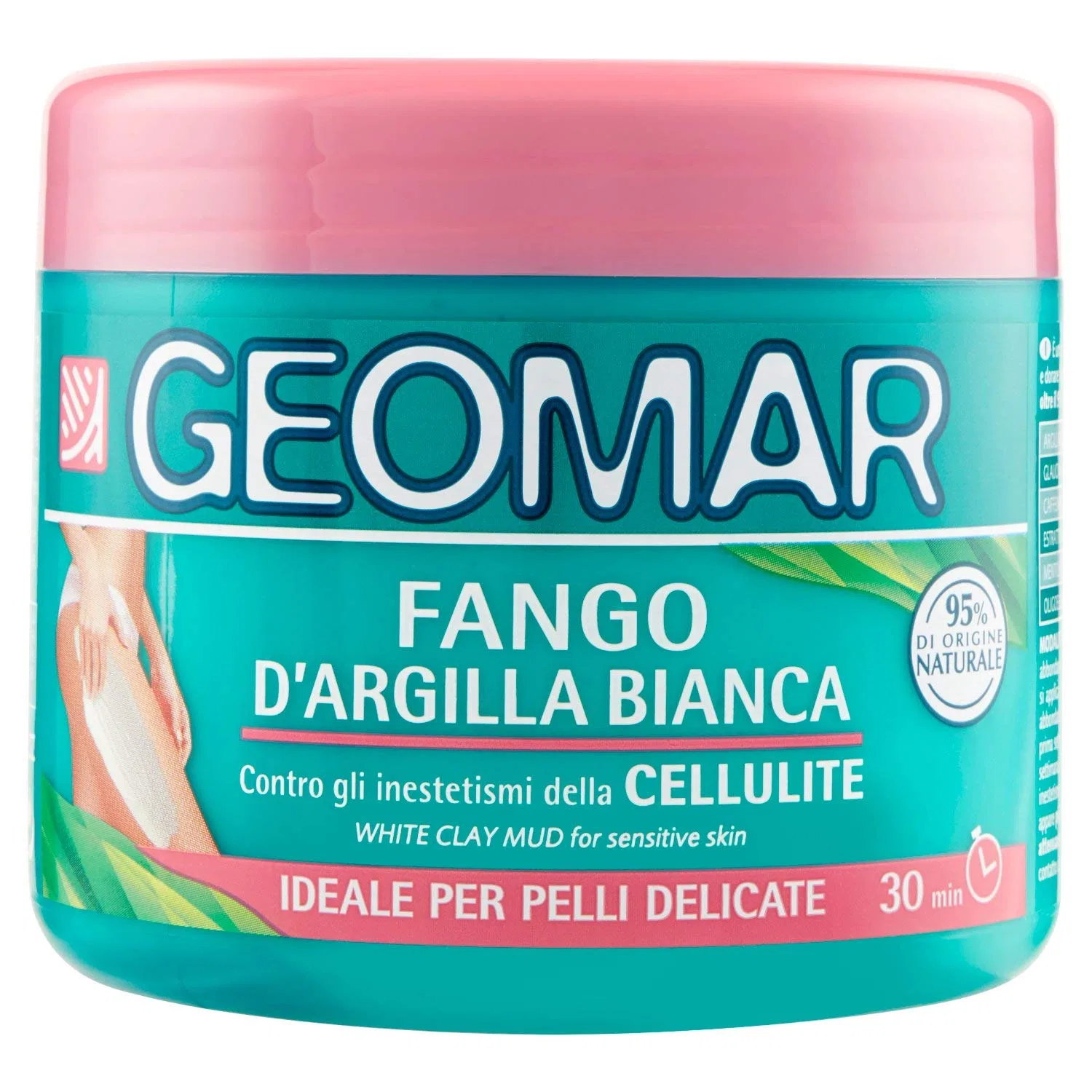 Грязь для тела White Clay Anti-Cellulite, Geomar, 500 мл, Orange