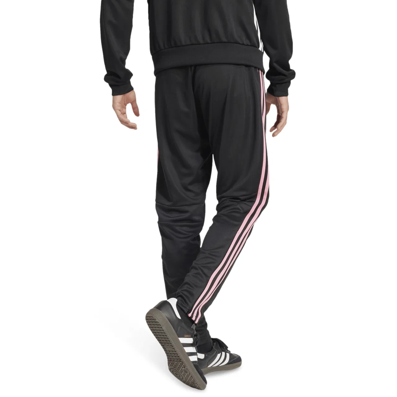 Мужские брюки Tiro Essentials Adidas, цвет Black/Easy Pink — фото 2