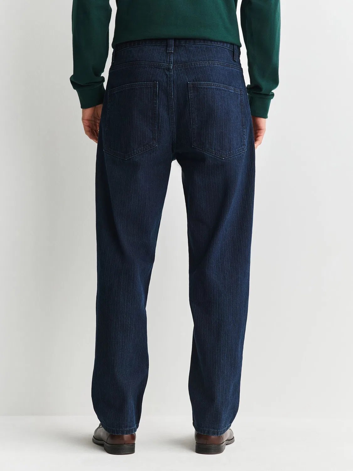 Джинсы Relaxed Tapered Fit, Dark Blue Textured Next — фото 4