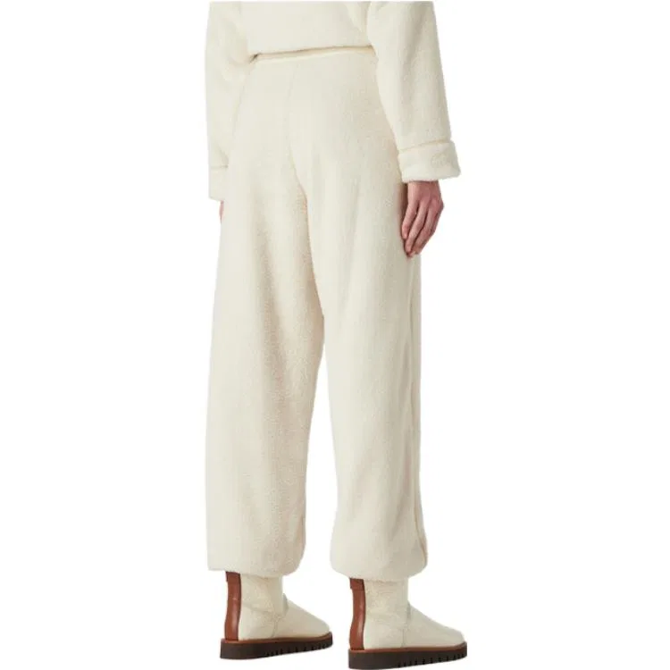 Повседневные брюки, свободная посадка, EMPORIO ARMANI, Ivory White — фото 4