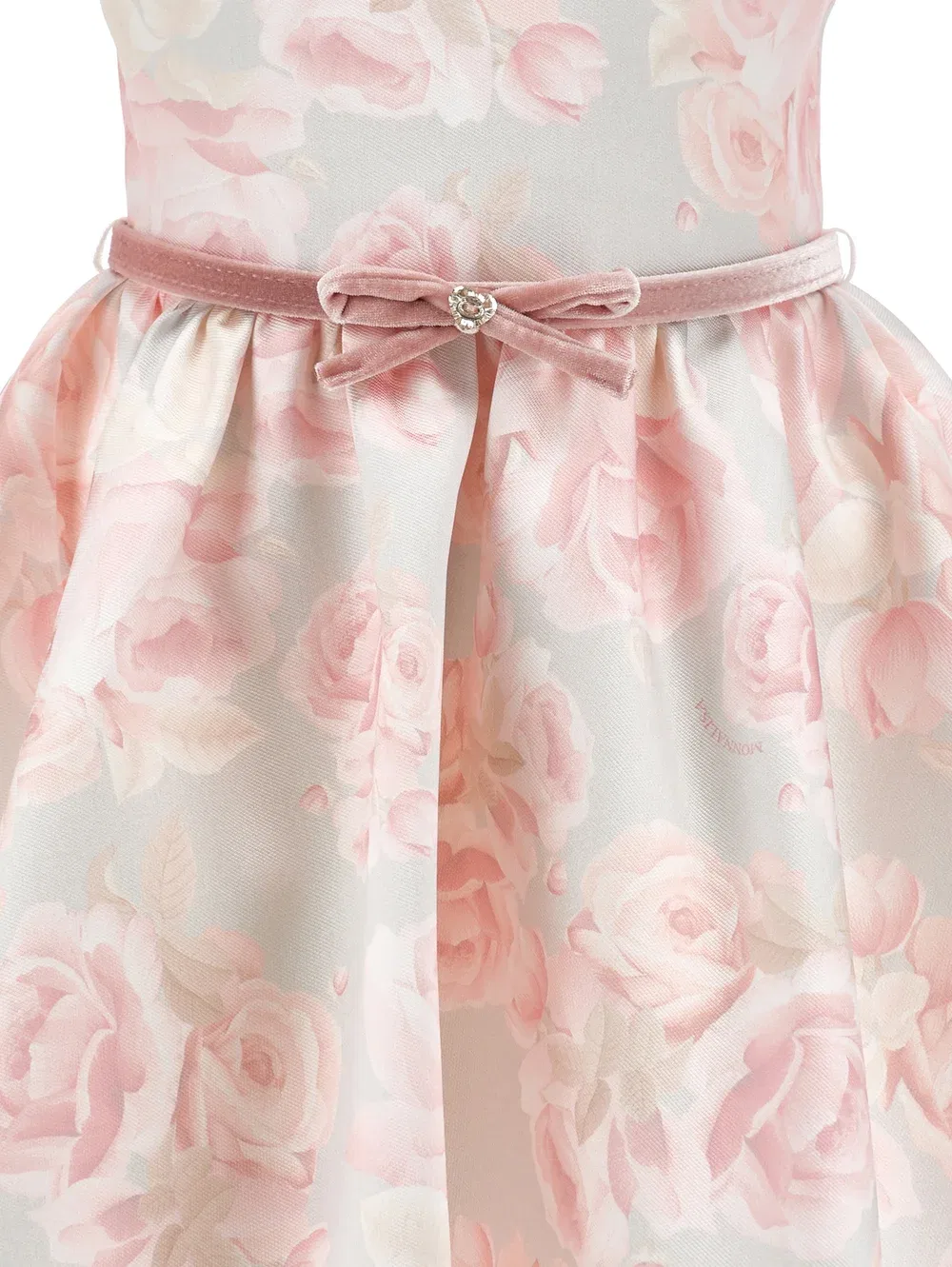 Романтичное коктейльное платье / платье для вечеринки Monnalisa, Grigio Perla+Rosa — фото 3