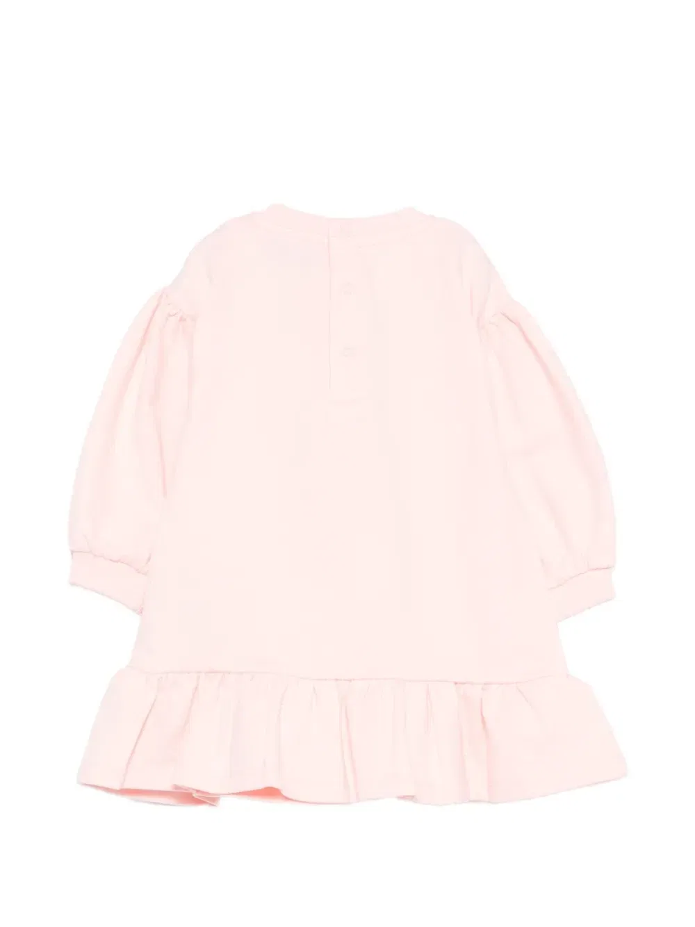 Платье с оборками по низу Moschino Kids, розовый — фото 2