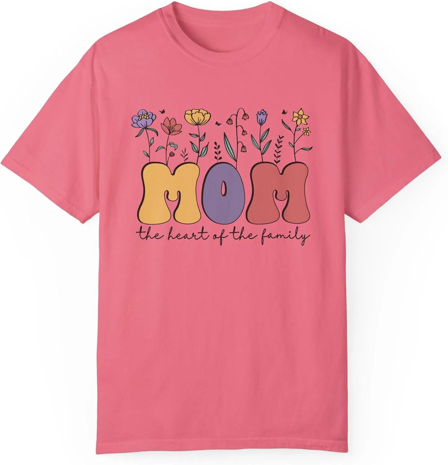 Женская футболка с цветами Comfort Colors, Peony