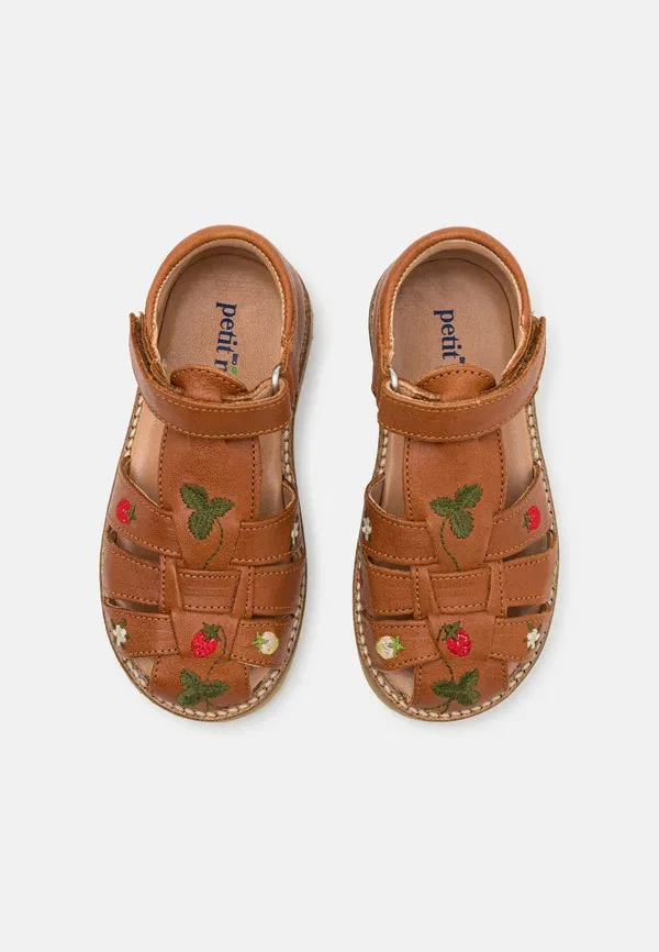 Ботинки кожаные Classic unisex - baby shoes Petit Nord Copenhagen, Cognac, коньячный — фото 4