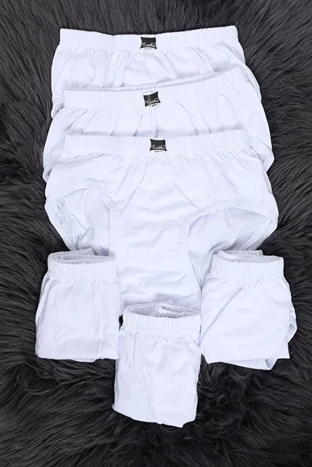 Детские трусы для мальчиков хлопковые комплект 10 шт Tutku, White
