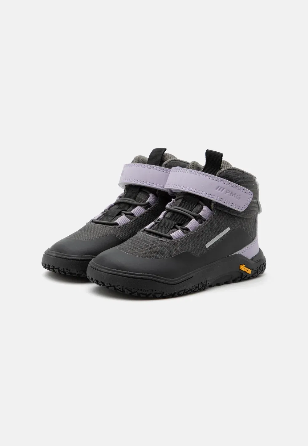 Ботинки Goretex barefoot grander унисекс на шнуровке Primigi, Grey/Orchid Pink — фото 2