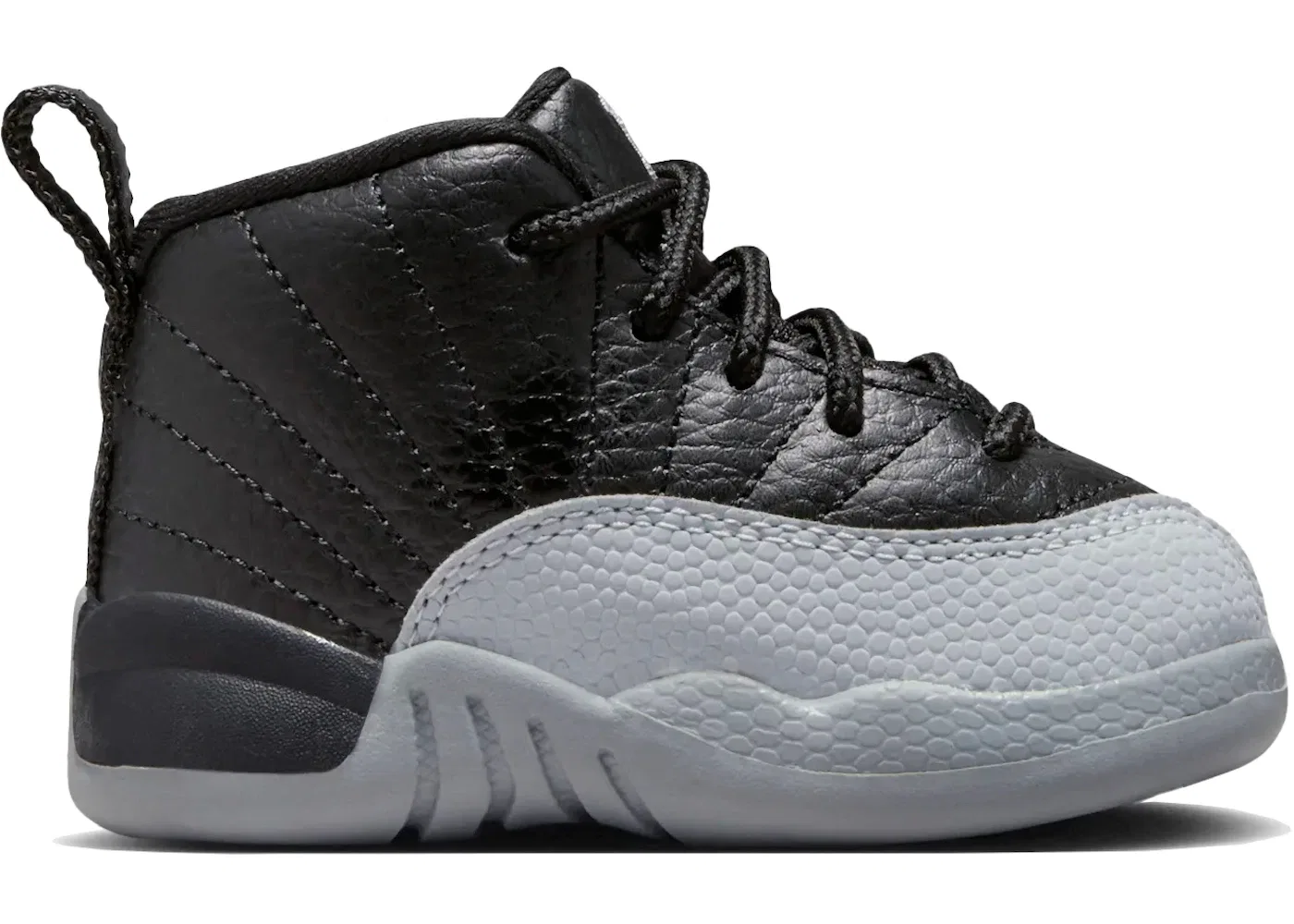 Детские кроссовки с высоким верхом Jordan 12 Retro Barons Jordan, Черный/Wolf Grey-White