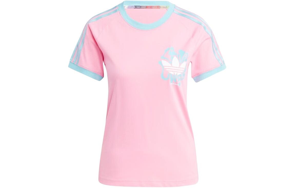 

Футболка PRIDE RM с тремя полосками, розовая Adidas Originals