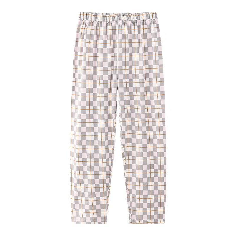 Детские пижамные штаны длинные с принтом Red bean, Light Pink