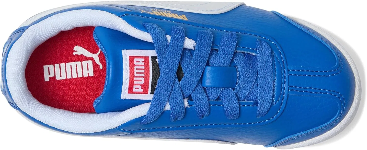 Детские кроссовки для мальчиков с шнуровкой Roma 24 PUMA, Mountain Blue/White — фото 2