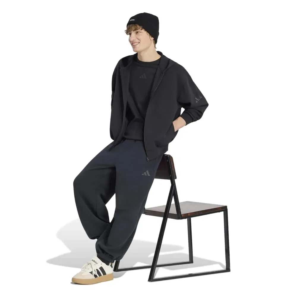 Мужской свитшот с молнией Soft Lux Adidas, Black — фото 4