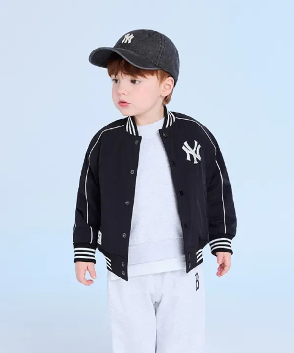 Пуховик из нейлона, SPORTIVE, Mlb Kids, черный — фото 4
