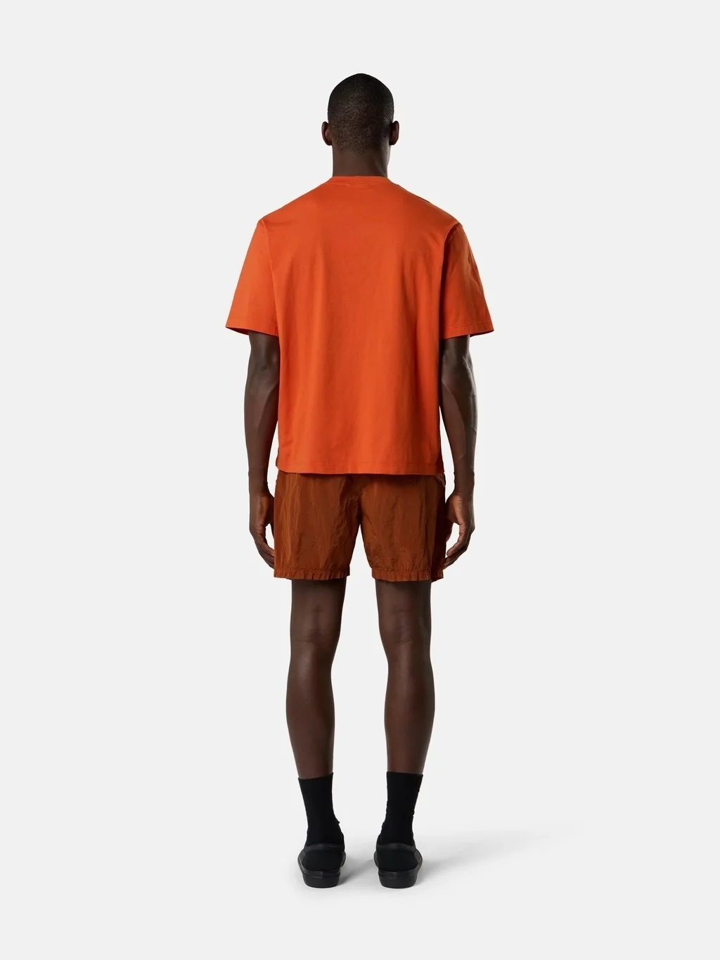 Мужская футболка Stone Island Regular-fit With Compass Patch, оранжевый — фото 3