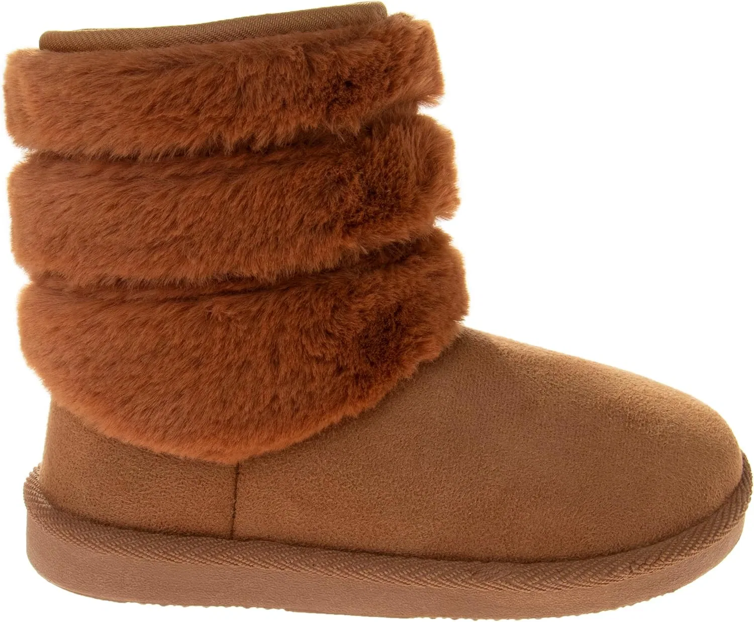 Детские зимние сапоги для девочек с мехом Josmo, Brown Fur — фото 2