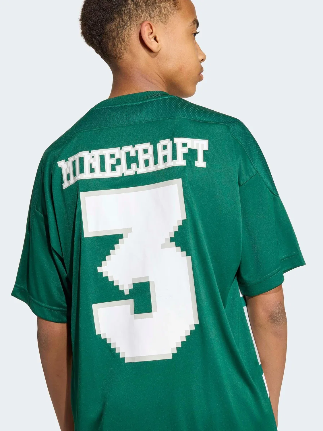 Футболка Minecraft adidas, зеленая — фото 3