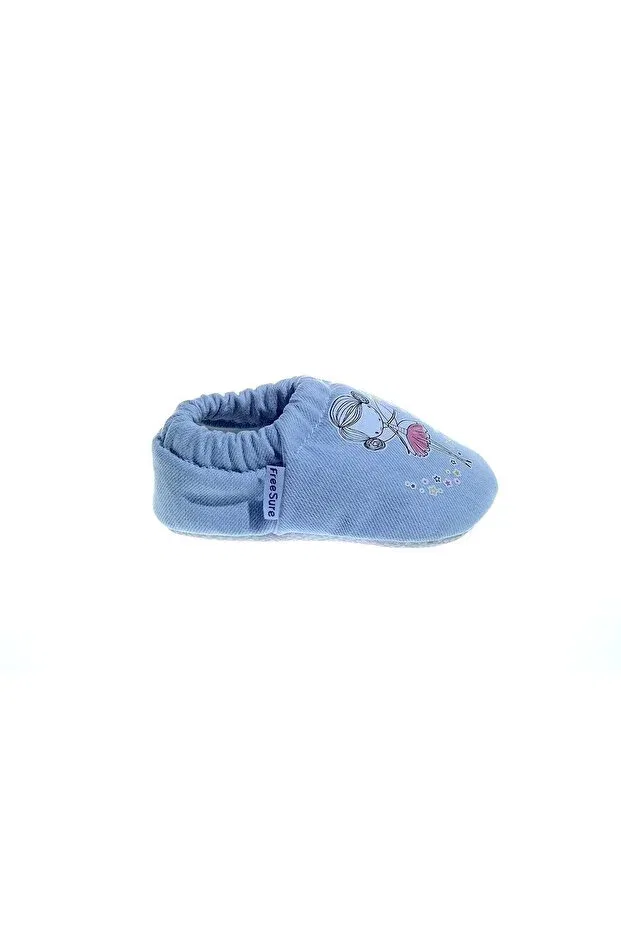 Детские ботинки для девочек с графическим принтом Freesure, Light Denim Color — фото 3