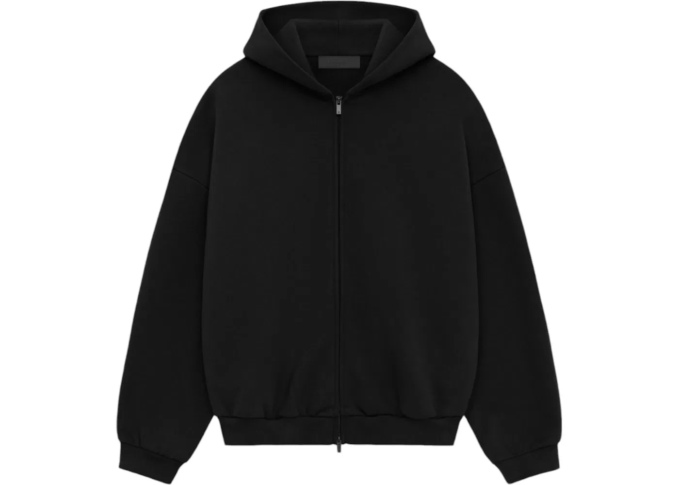 Мужская худи на молнии Heavy Fleece Fear of God Essentials, Black — фото 2