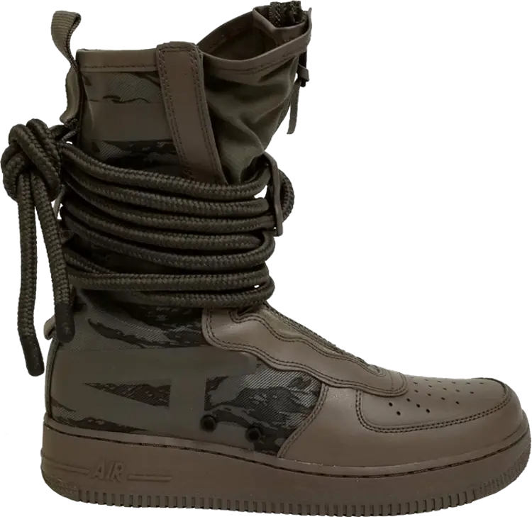 

Кроссовки Nike SF Air Force 1 High 'Ridgerock', коричневый, Коричневый;черный, Кроссовки Nike SF Air Force 1 High 'Ridgerock', коричневый