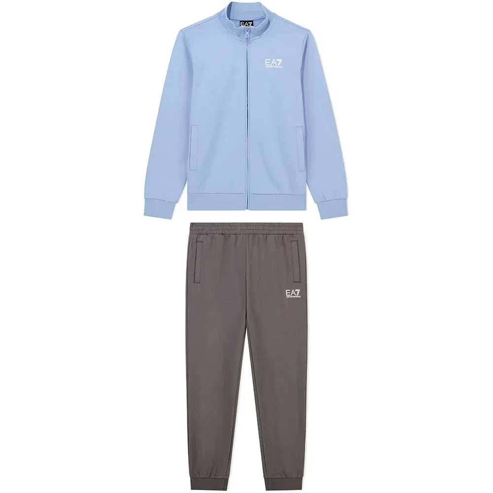 Детский спортивный костюм из хлопка EA7 EMPORIO ARMANI, Grey