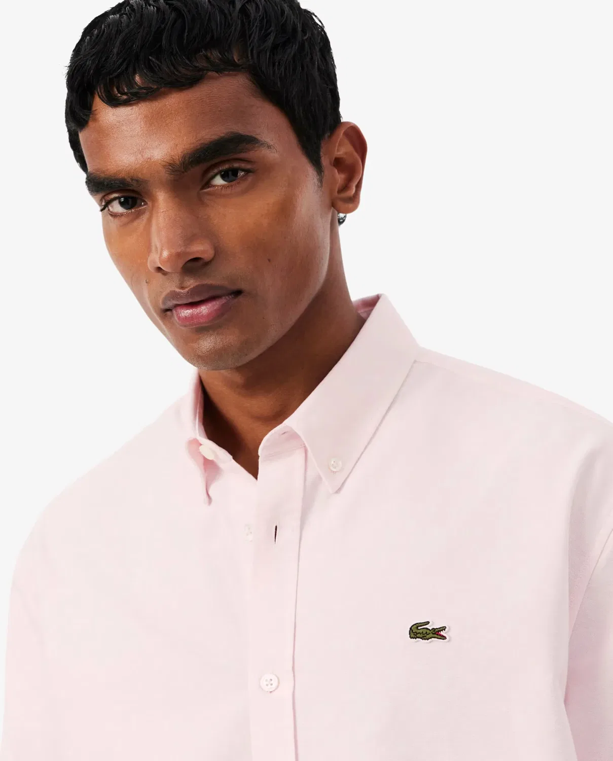 Мужская рубашка с длинным рукавом Lacoste, Rosa — фото 3