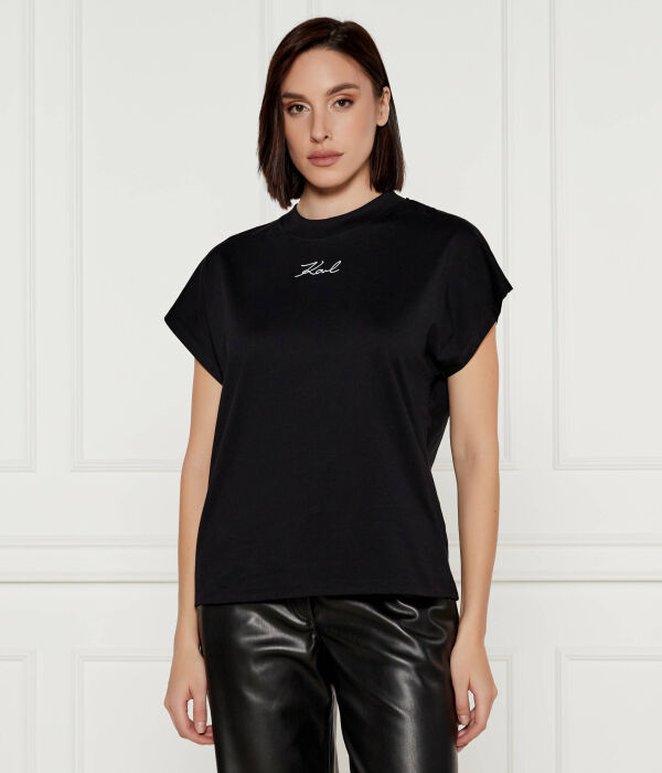 

Фирменная футболка Regular fit Karl Lagerfeld, черный