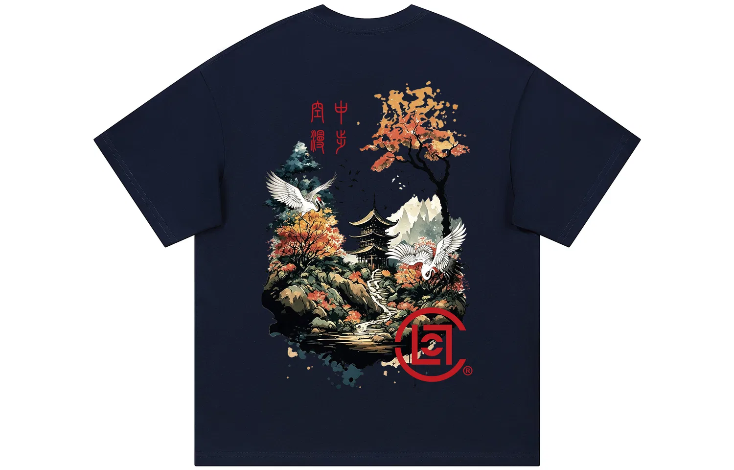 Детская футболка с круглым вырезом CLOT, Navy Blue Heavyweight 100% Cotton