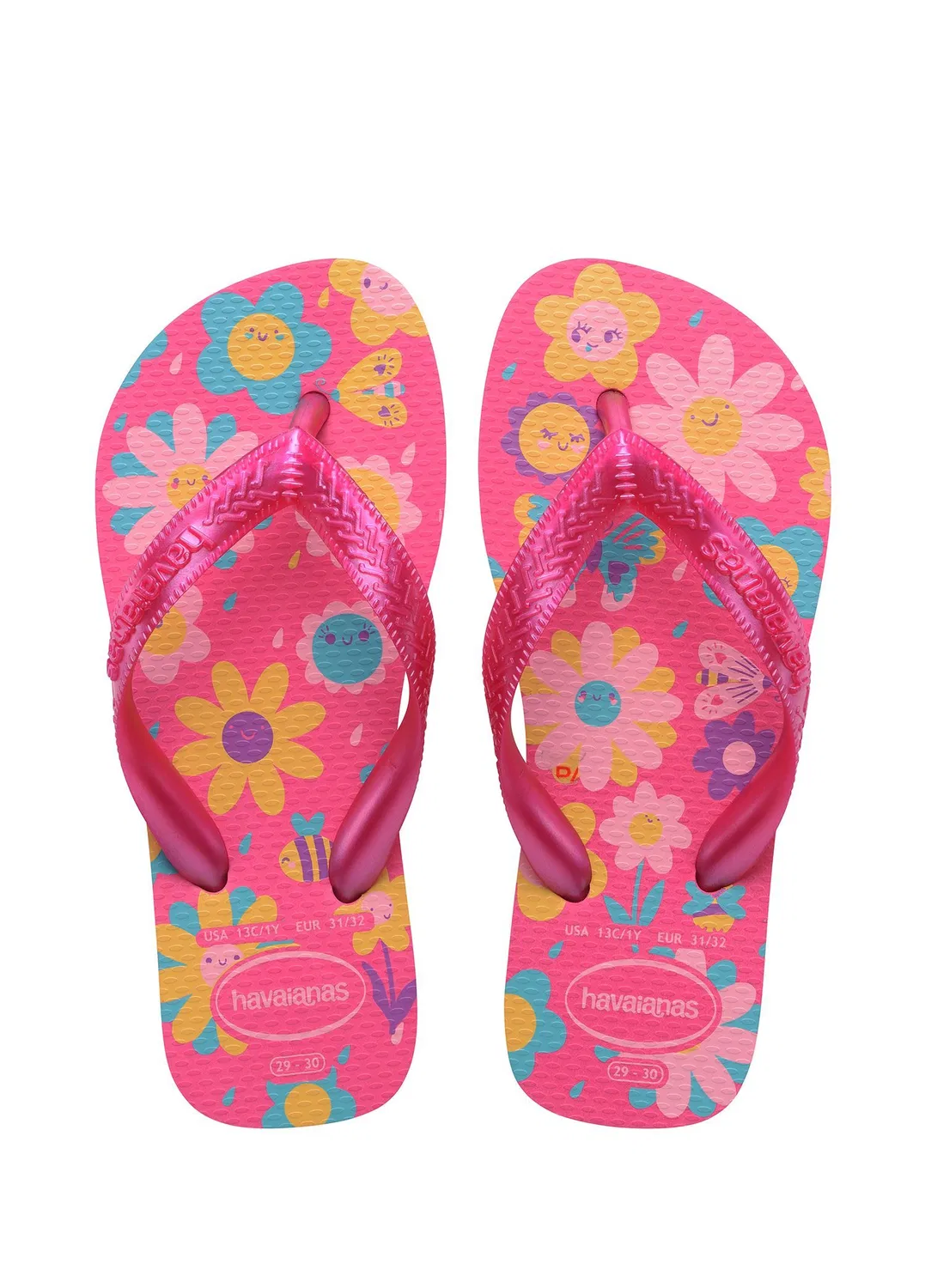 Пляжные тапки Havaianas Flores, розовый