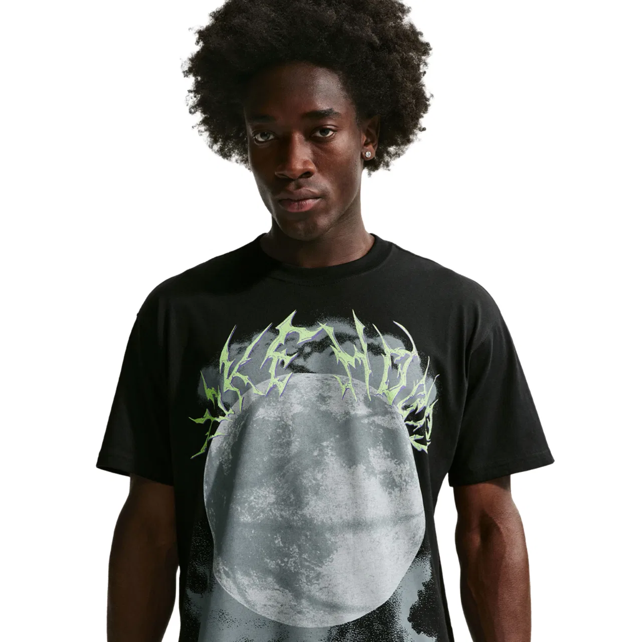 Мужская футболка LSE Hours Nike, цвет Black/Barely Volt