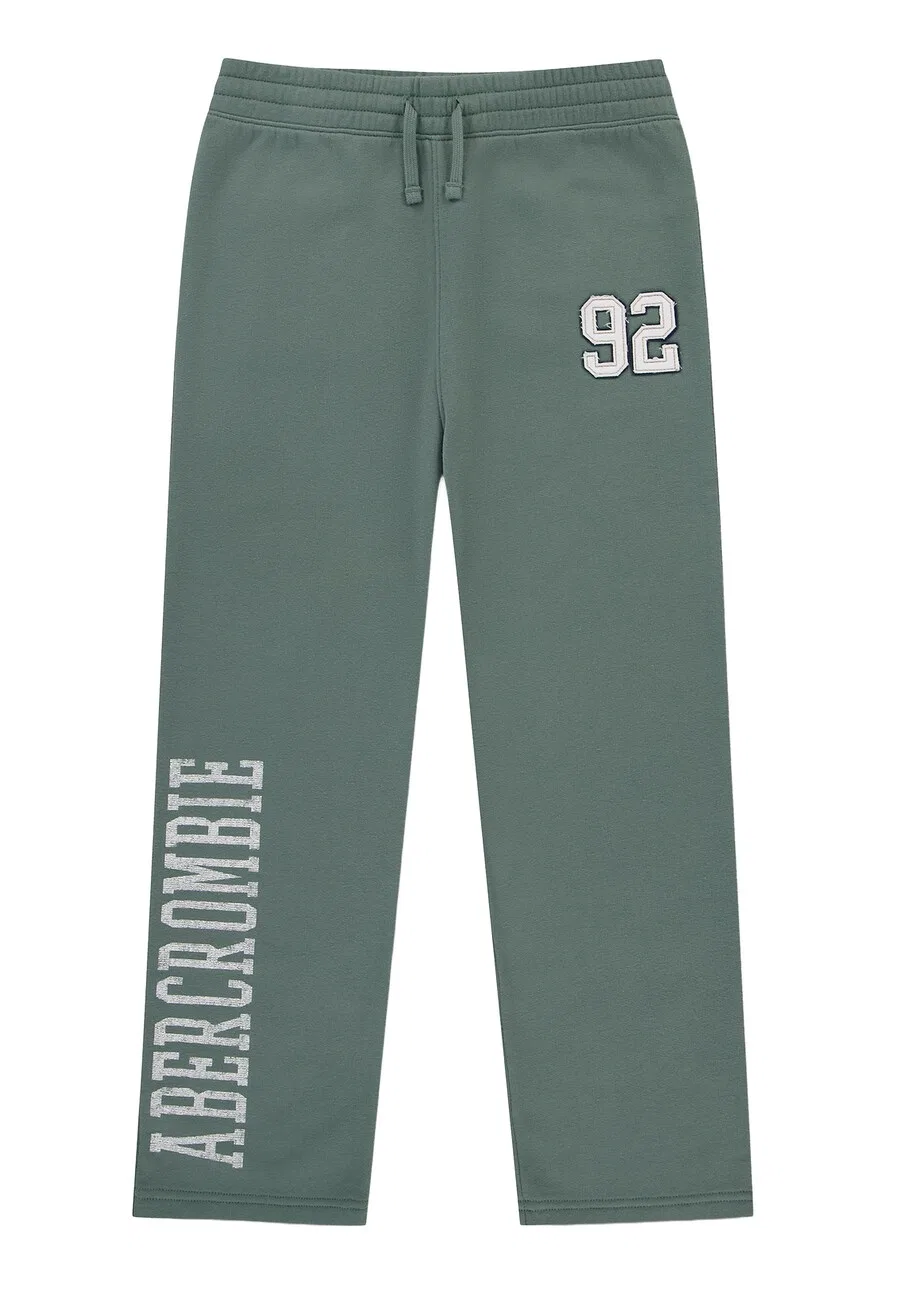 Брюки Abercrombie & Fitch Regular зеленого цвета
