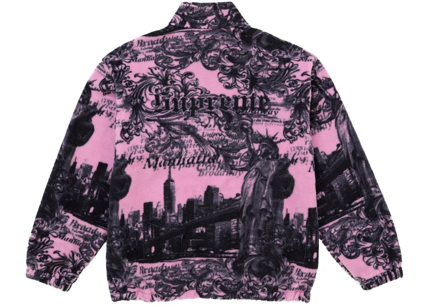 Мужская куртка флисовая Supreme, Pink — фото 2