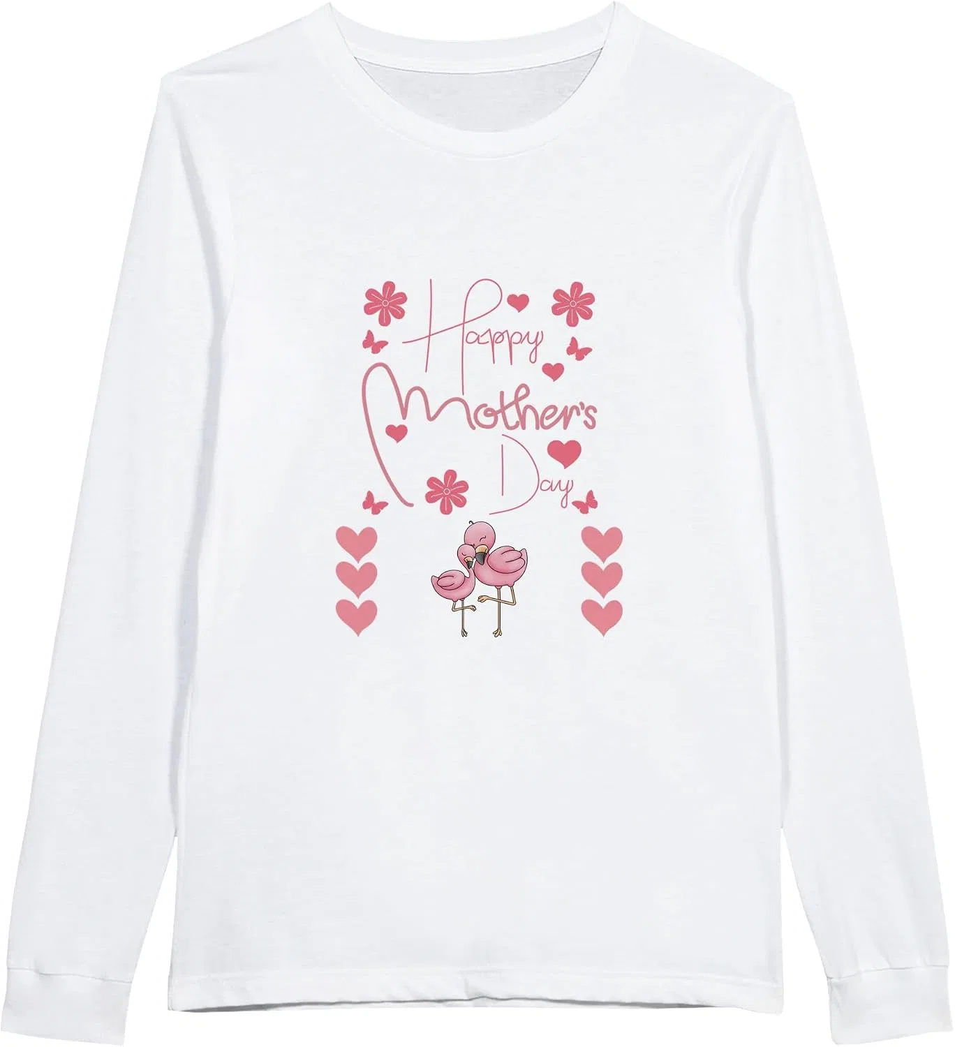 Женская футболка с длинным рукавом Crew Neck, White