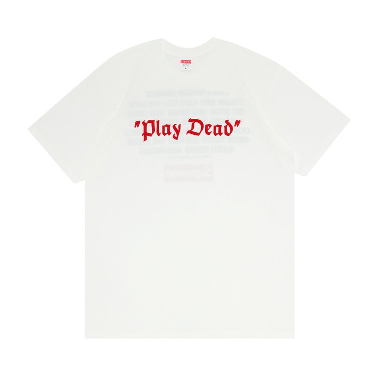 Футболка Supreme Play Dead Tee 'White', белый - фото