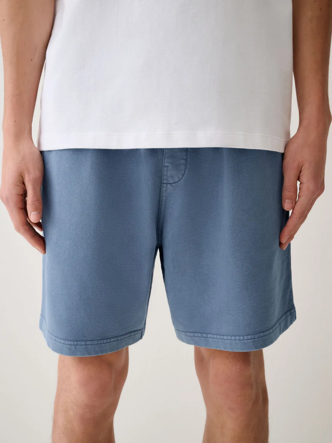 Шорты джинсовые, Garment Dyed Next, синие