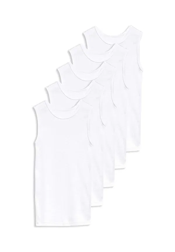 Майка хлопковая Pure Plain Marks & Spencer, White, белый