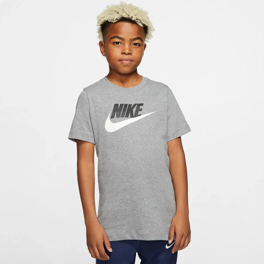 Футболка с коротким рукавом из хлопка Sportswear Futura Icon Td Nike, Серый — фото 2