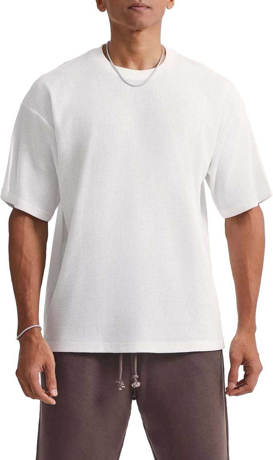 

Ouber мужская футболка из вафельного хлопка для тренировок