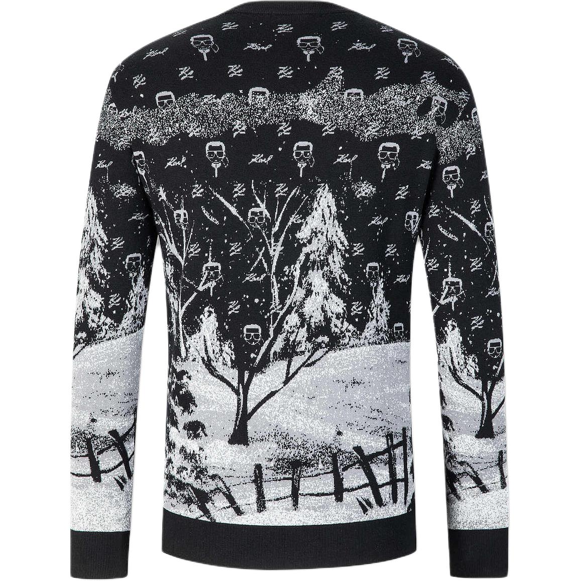 

KARL LAGERFELD / Karl Lagerfeld Jeans KARL LAGERFELD Вязаный свитер мужской черный