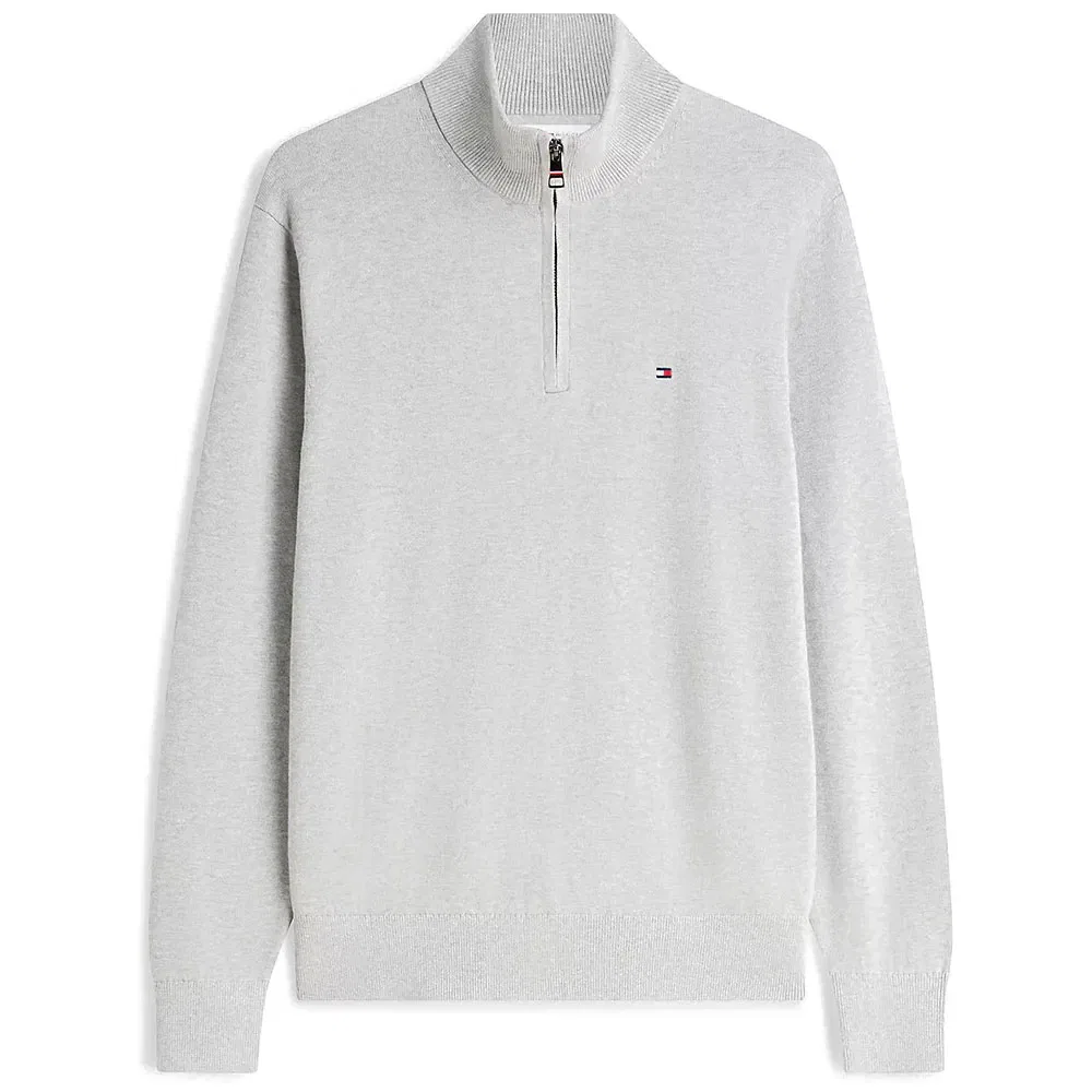 Мужской свитшот с высоким воротом Pima Org Ctn Mock Half-Zip Tommy hilfiger, Grey — фото 3