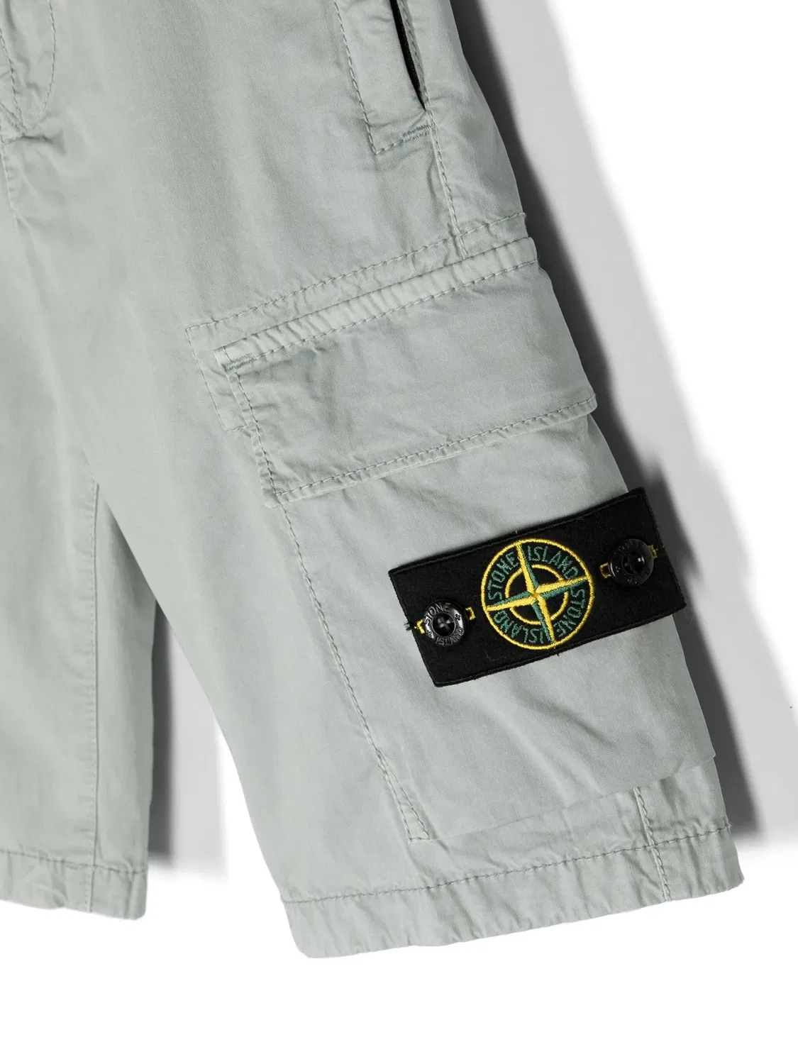Шорты до колена с компасом Stone Island, серый — фото 2