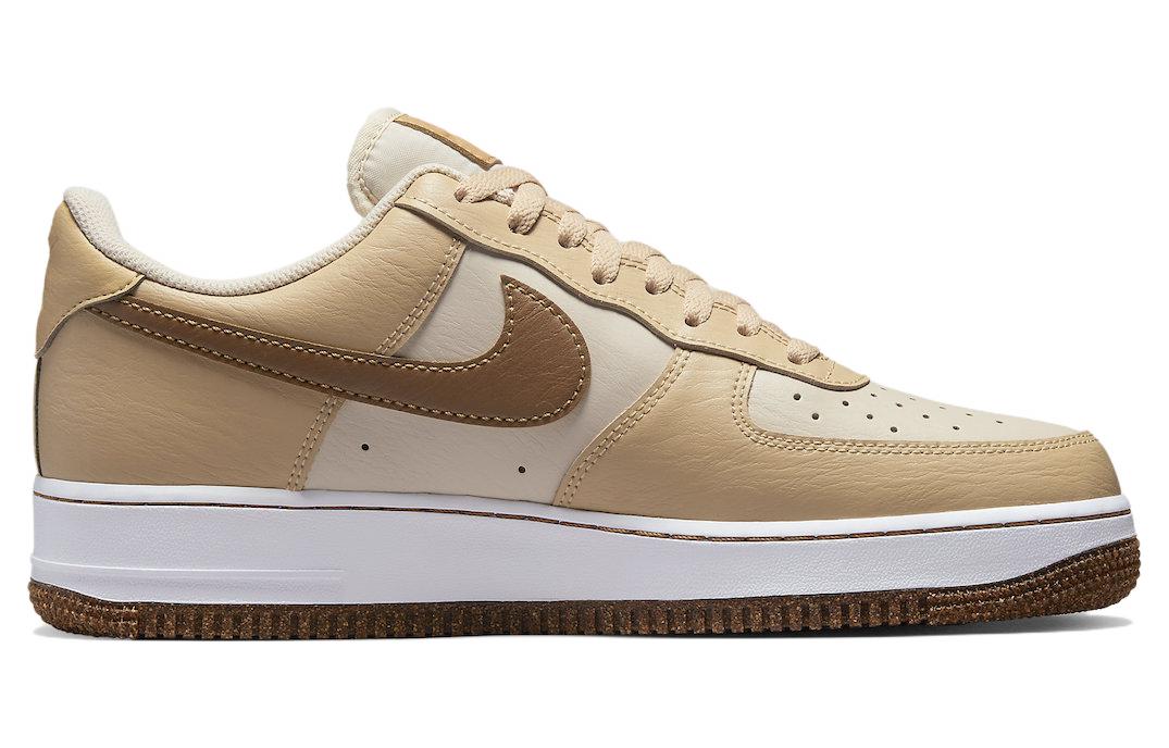 Кроссовки Nike Air Force 1 Low '07 LV8, бежевый/коричневый — фото 2