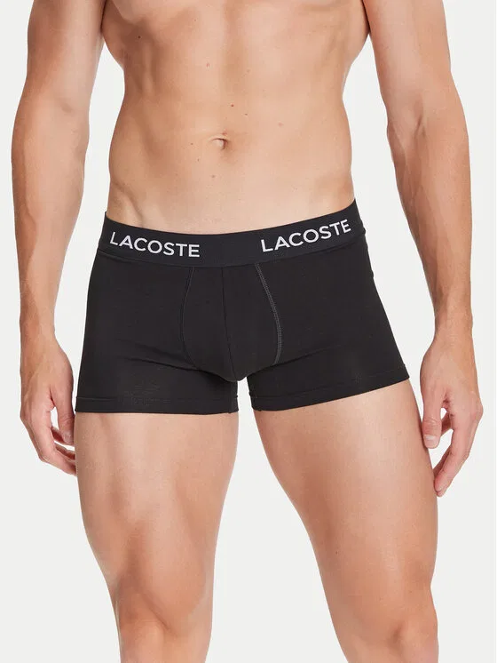 Комплект боксеров Lacoste, 7 штук, черный — фото 2