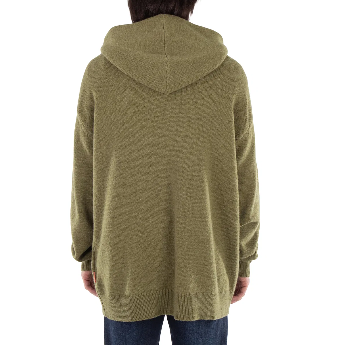 Свитшот с капюшоном из кашемира Hooded Cashmere Blend Jumper Acne Studios, Green — фото 4