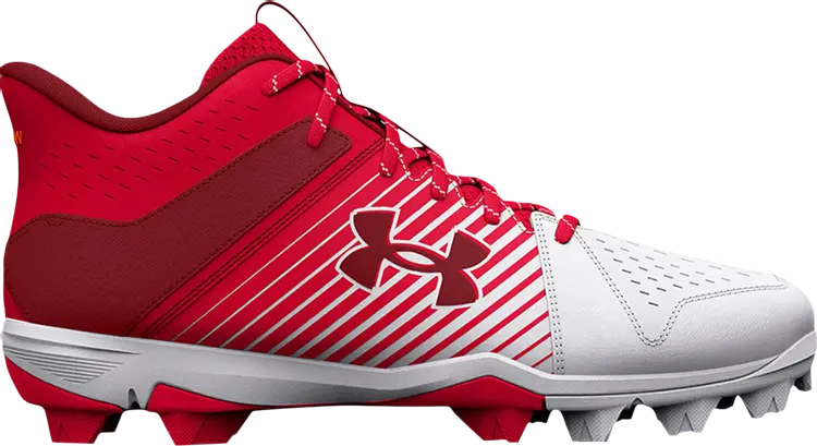

Бутсы Under Armour Leadoff Mid RM Red White, красный