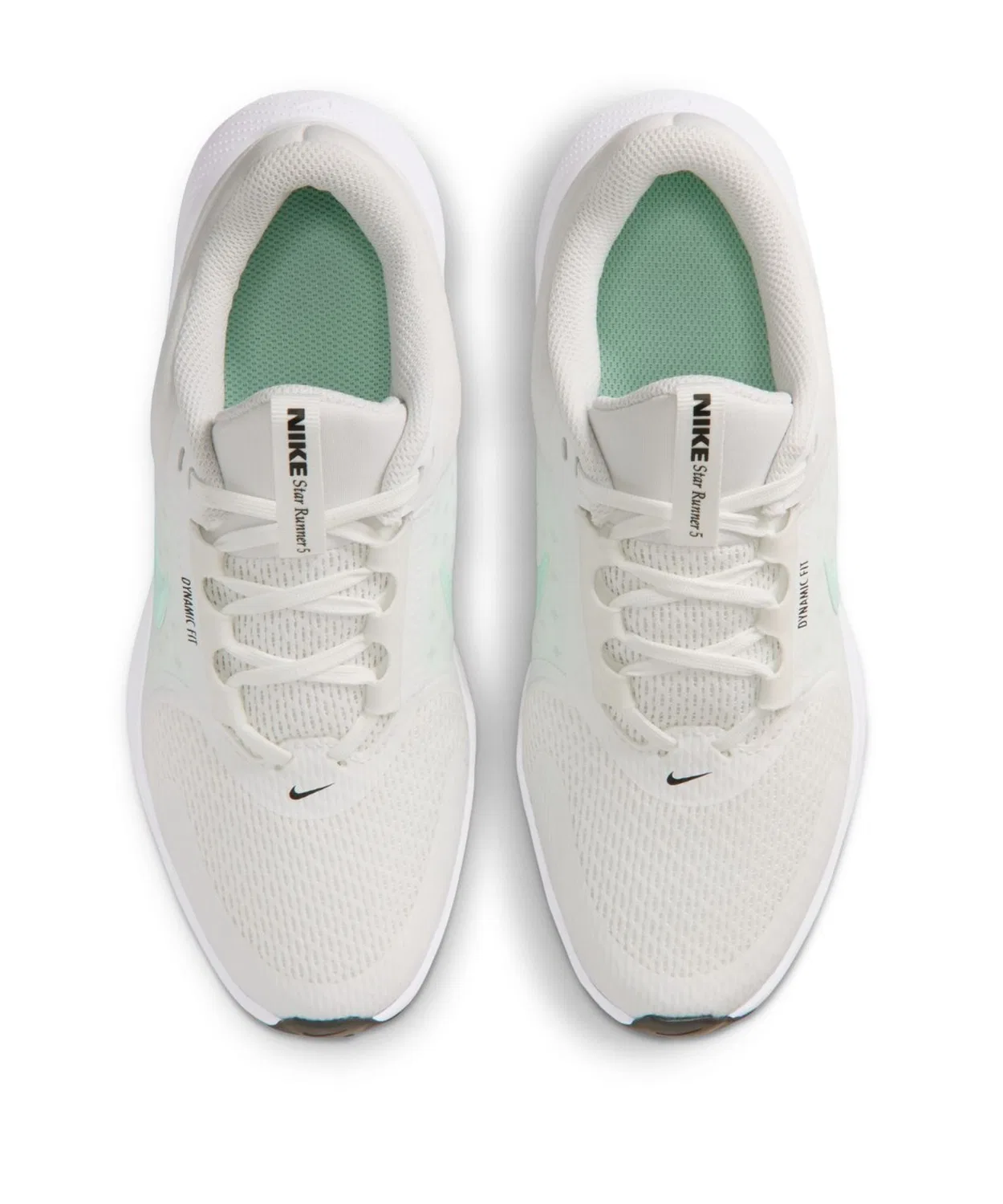 Детские кроссовки с шнуровкой Nike Star Runner 5 GS, White/Green — фото 4