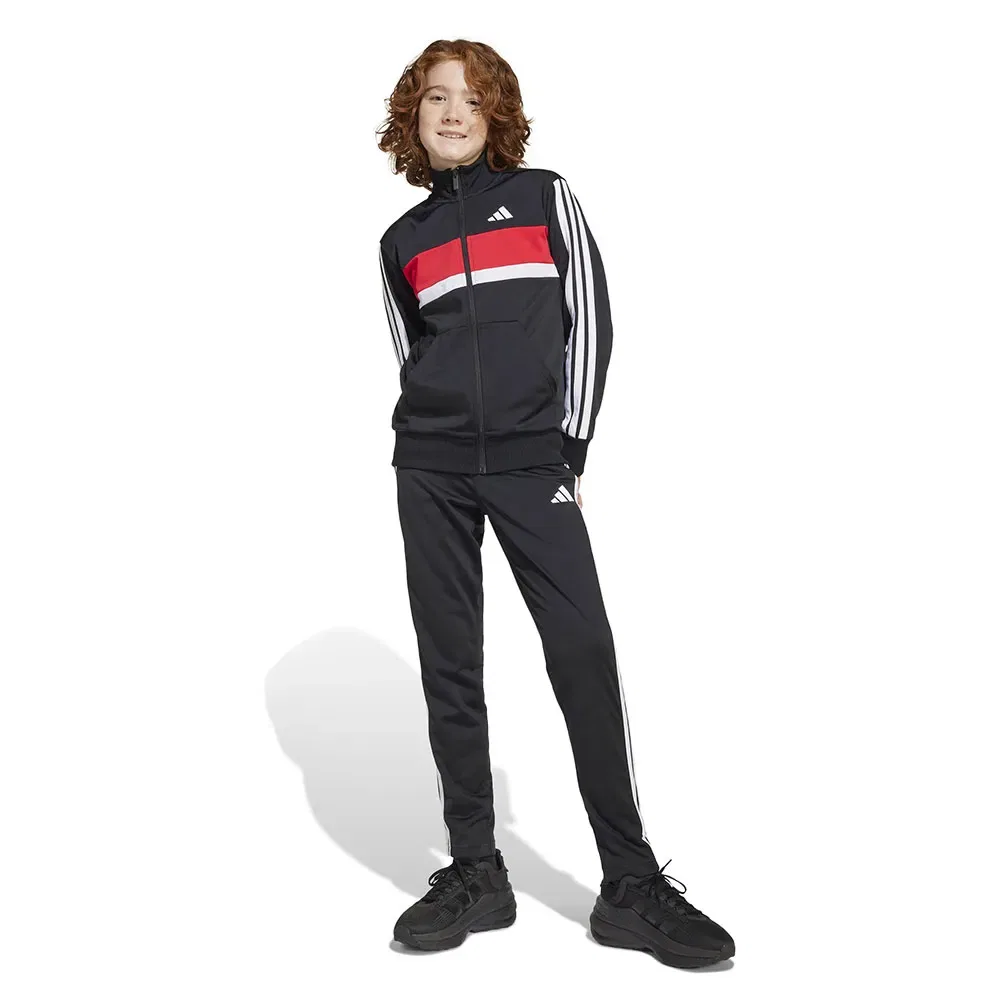 Спортивный костюм Tiberio 3 Stripes Tricot Adidas, черный
