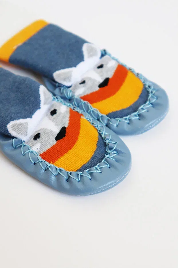 Детские носки-следки с принтом Bobo baby Bermody, Blue — фото 2
