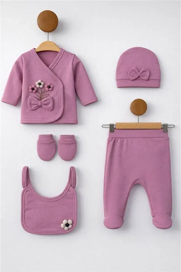 Детский комбинезон для новорожденных с тиснением Bamoola For Babies, Purple Embossing